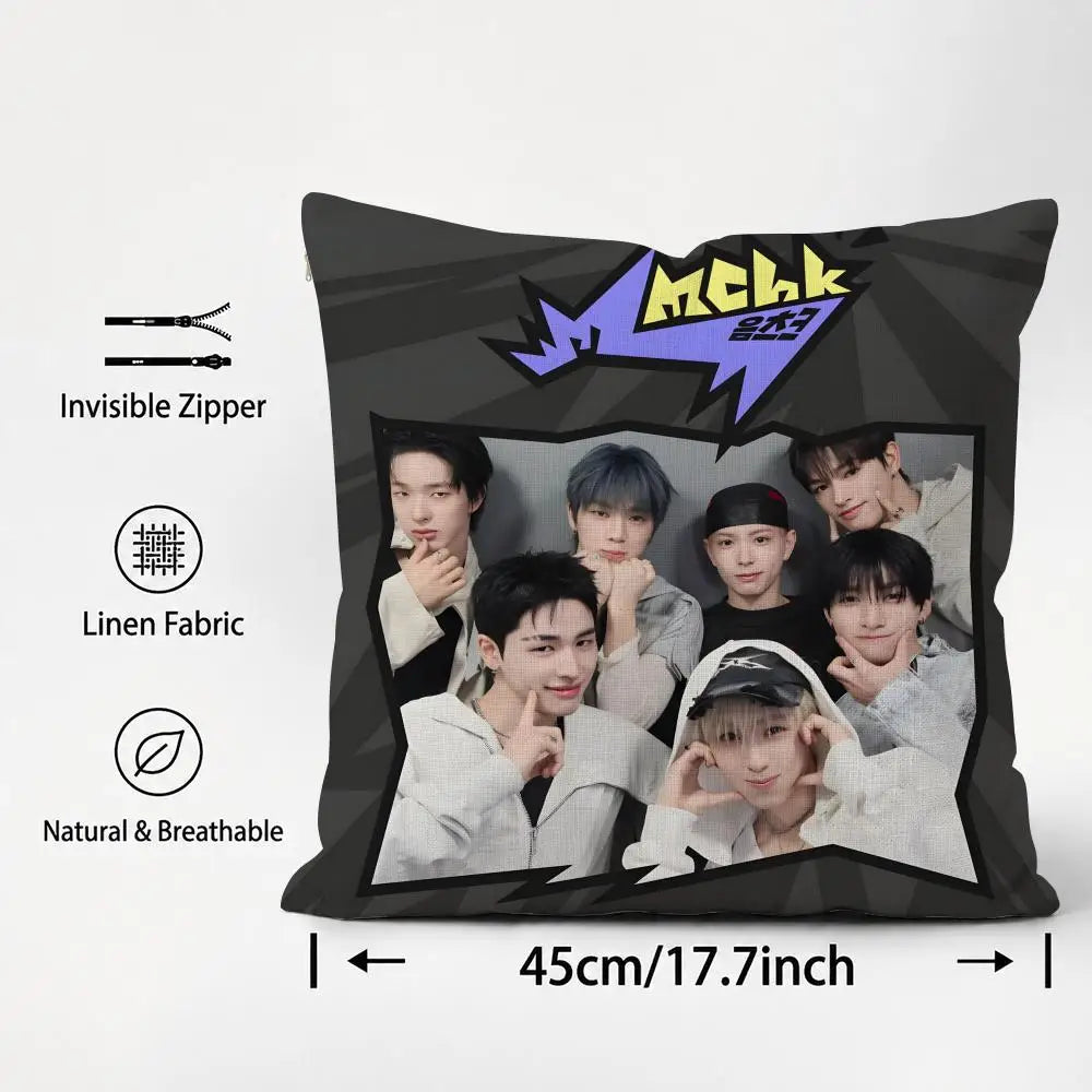 Singer NEXZ Cushion Cover Natural Linen Pillowcase Set, All-in-One Decor for Sofa, Bedroom & Chair